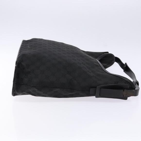 GUCCI GG Canvas Shoulder Bag Black Silver - Picture 4 of 16